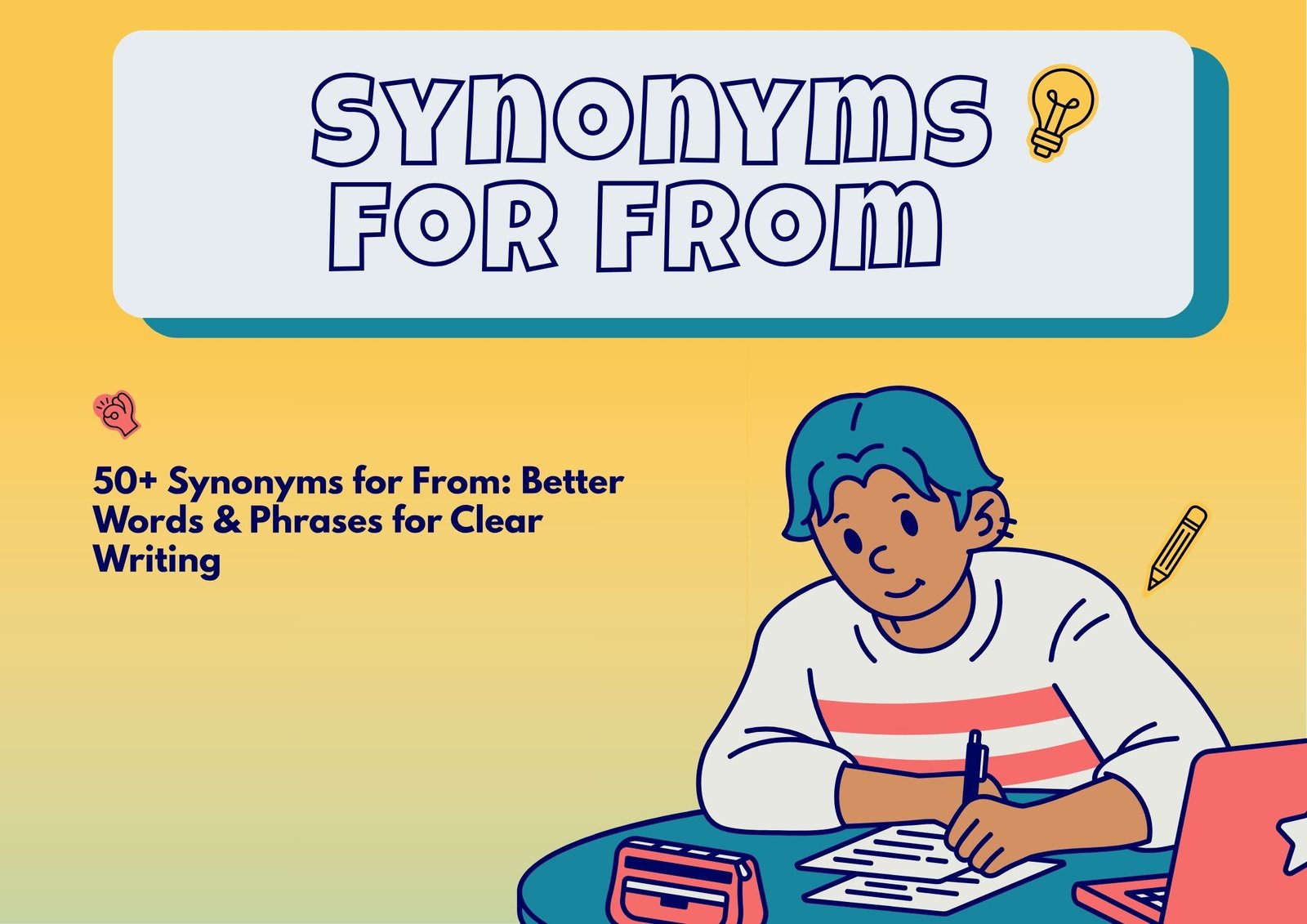 Synonyms for From